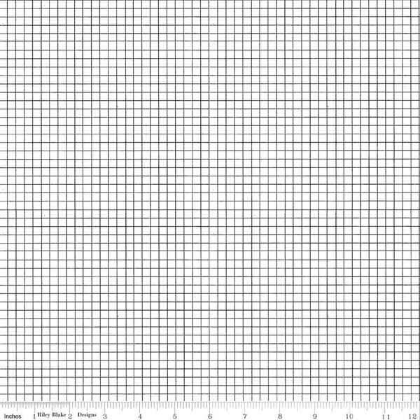 Sew Journal Graph Paper Black Riley Blake Designs